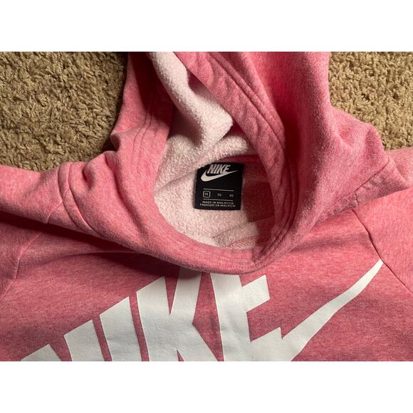 Nike Pink Hooded Sweatshirt - Size XL ** - Picture 3 of 6